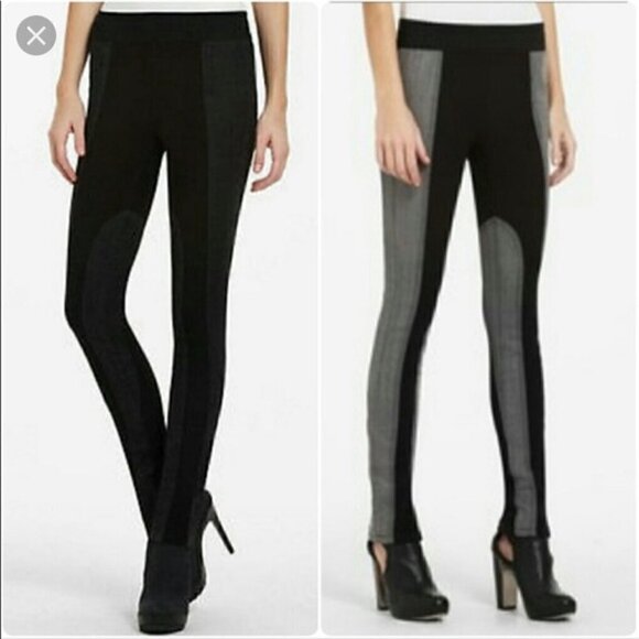 BCBGMaxAzria Night Sand Jackson Moto Paneled Denim Leggings Women's Size S - Picture 5 of 5